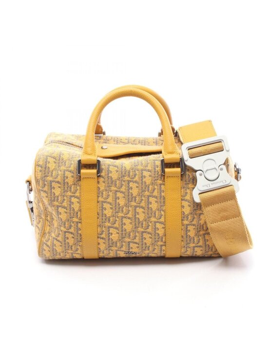 Christian Dior Handbags - Dior Handbag Rango 26 Oblique 2-Way Yellow Canvas Leather